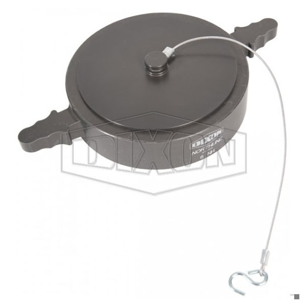 The Right Connection Long Handle Cap with Aircraft Cable, 6 in Nominal, FNST End Style, Aluminum, Do